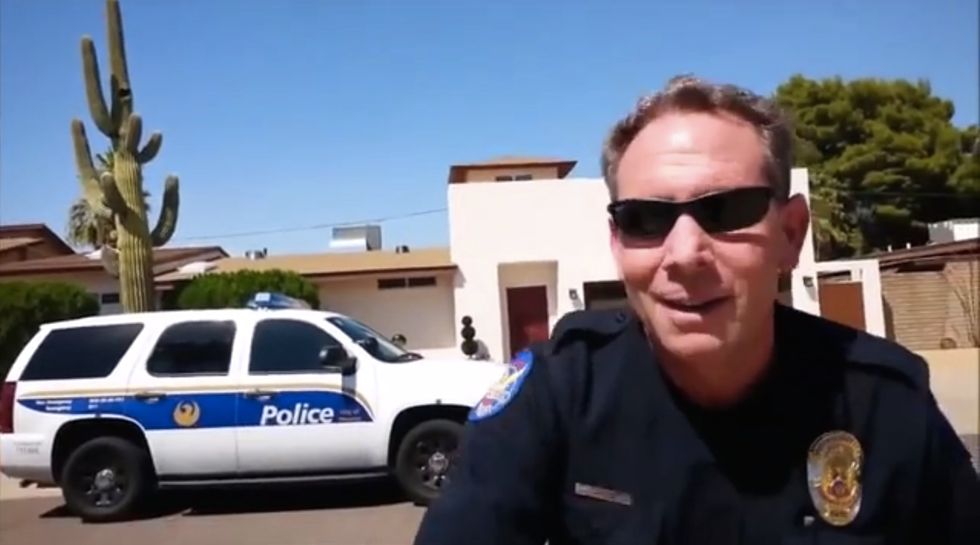 Amazing Hardcore Civil Disobedience': Cop Can't Keep a Straight Face During Aggressive Encounter Over a Strange 'Motorhome