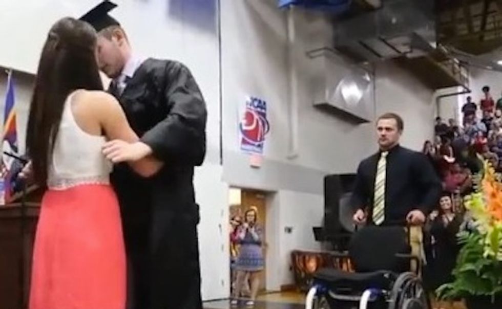 College Football Player Who Was Paralyzed His Freshman Year Just Graduated. See the Two Amazing Things He Did Over the Weekend. 