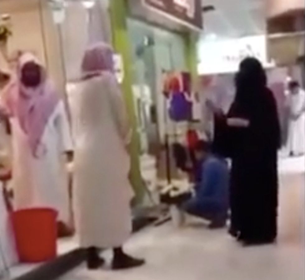 The Reported Reason a Saudi Religious Cop Shouted Down a Burqa-Clad Woman in Now-Viral Video: 'Walk Away...Don't Say a Word!