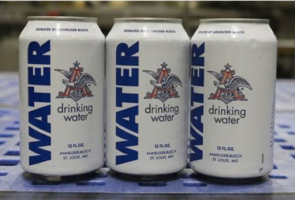 Anheuser-Busch Halts Production of Beer, Starts Canning Water to Sent to Midwest Flood Victims
