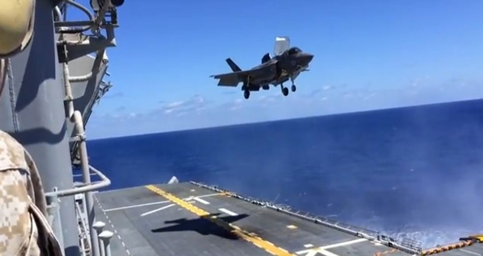 Watch the Military's 'Most Versatile, Agile and Technologically Advanced' Stealth Plane Do Something Incredible With Its Landing