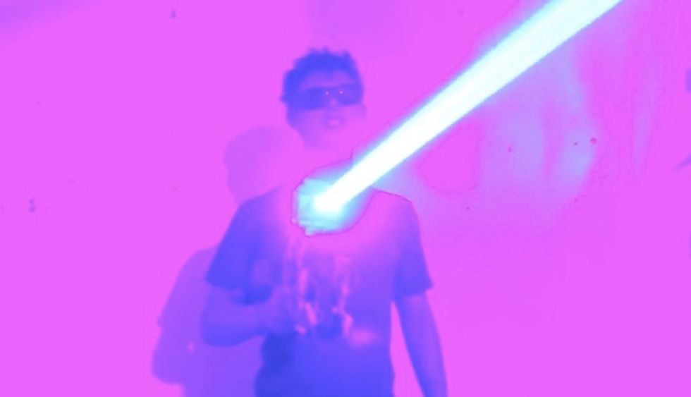 The Cool DIY 'Laser Shotgun' So Powerful You Just Have to See It to Believe It