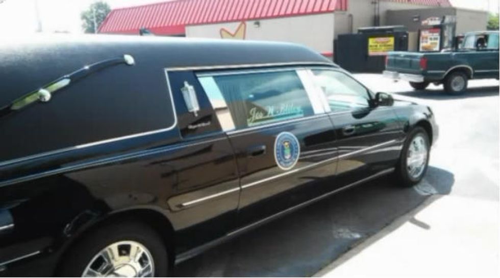 It Wasn't Just What Was Inside This Hearse That Set One Man Off, It's Where He Saw It Parked