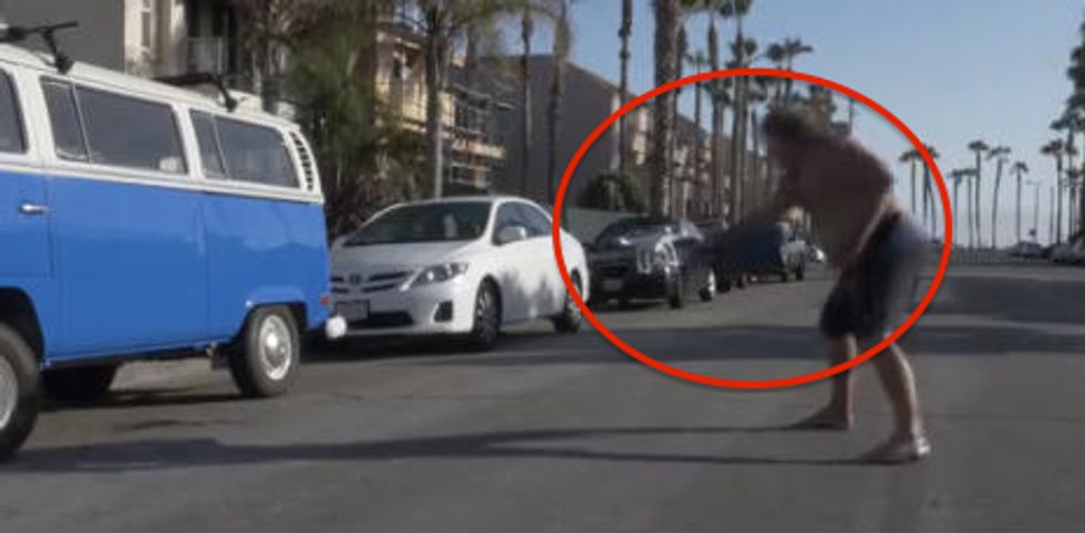 Video Captures the Moment Calif. Man Loses It Over Drone Flying in the Street and Takes Matters Into His Own Hands