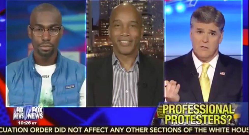 Sean Hannity, Guest Clash With 'Professional' Black Lives Matter Protester: 'You're a Race Pimp!