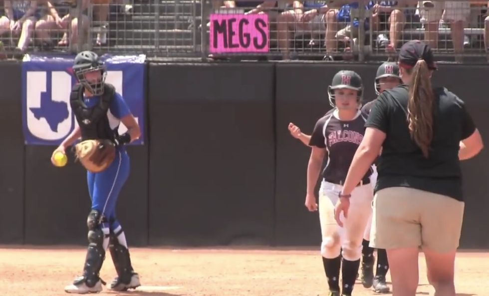 What a High School Softball Catcher Does Not Once but Twice During a Championship Game Is Downright Dirty