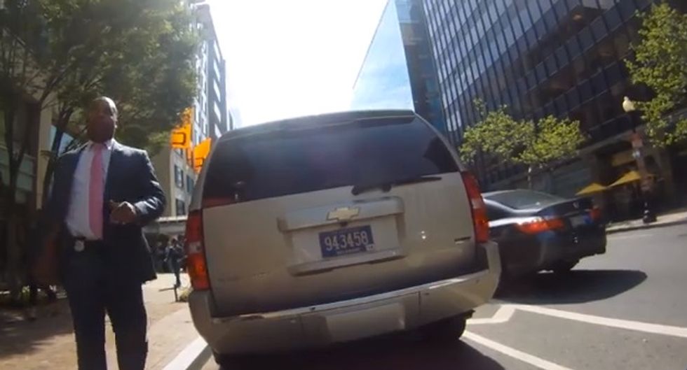 D.C. Cyclist Called 911 to Tattle on SUV Parked on Bike Lane, but Then Quickly Apologized When He Saw Who the Driver Was