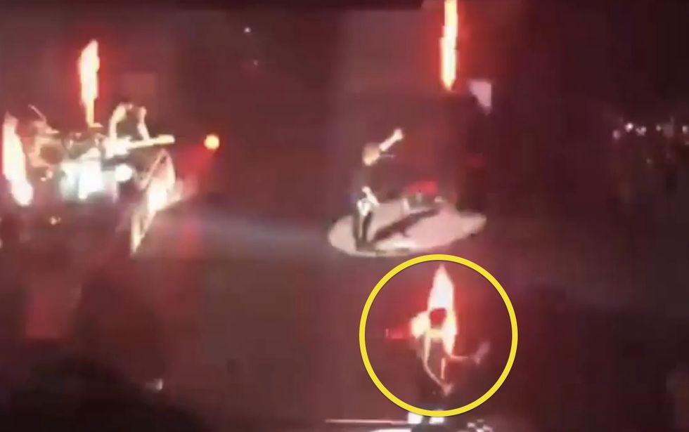 Scary Moment: Guitarist for Teen Fave Band 5 Seconds of Summer Burned by Onstage Pyrotechnics