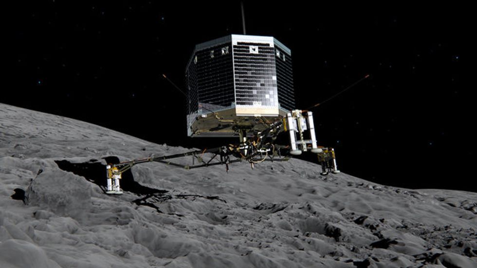 Space Agency Sees 'Minor Miracle' for Probe That Lost Power After 10 Year Journey to Comet...But It's Not Out of the Woods Forever