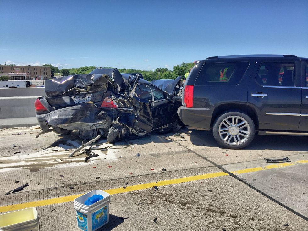 Today, We Were Blessed': Six Jarring Photos Show How Close Texas Officer Was to Being Killed