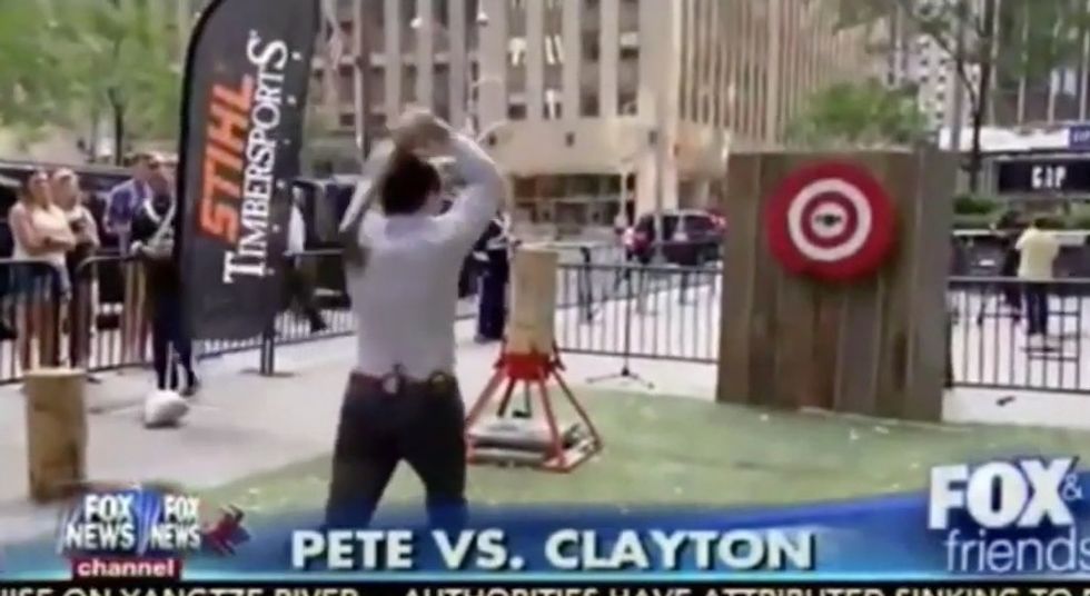 Fox News Host Could Have Killed Someone After Ax Stunt Went Horribly Wrong on Live TV