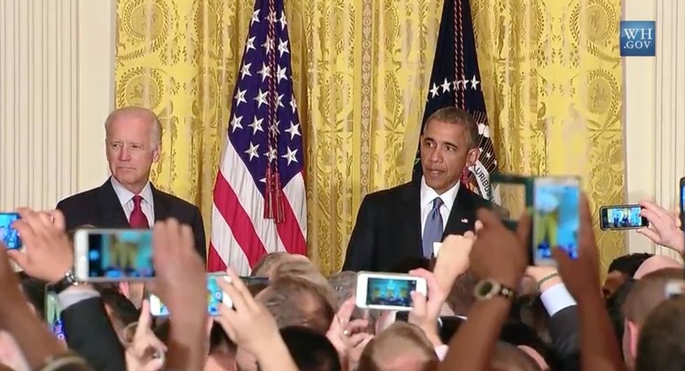 ‘No, No, No, No, No...You’re in My House’: Obama Confronts Heckler at White House Reception