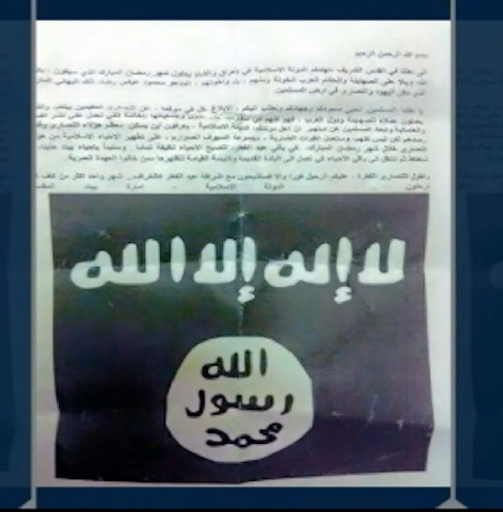 A Chilling Message Was Sent to Christians from the 'Islamic State in Palestine