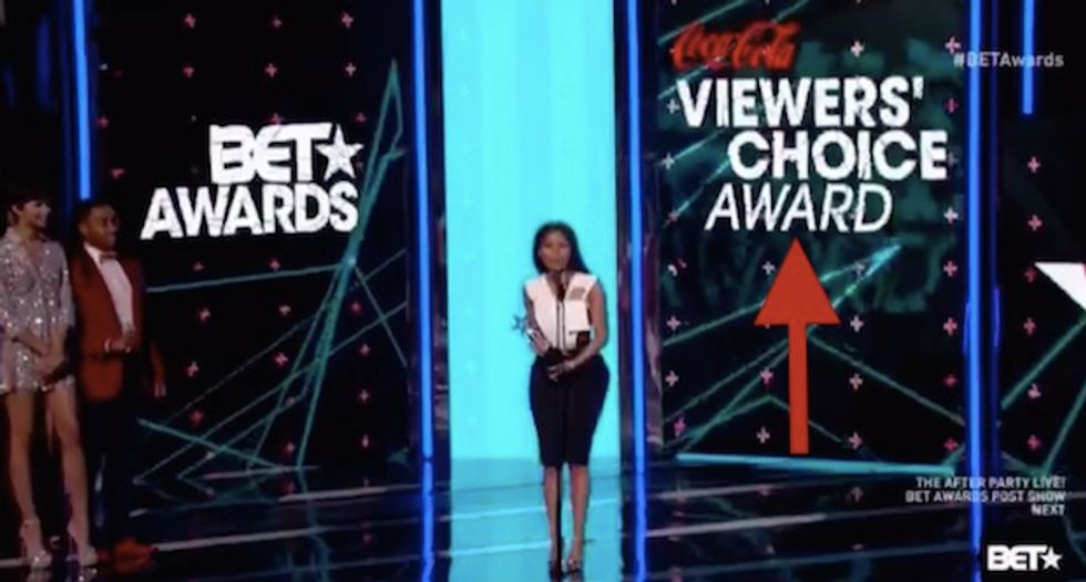 Awkward: Pop Star Wins Big at BET Awards -- but Watch the Moment She Had to Stop the Entire Thing and Ask an Embarrassing Question
