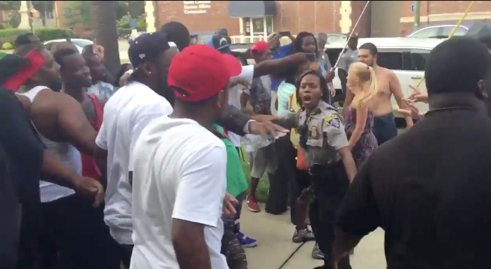 Things Just Got Violent': Dueling Confederate Flag Protests Outside S.C. Statehouse Nearly Plunge Area Into Chaos