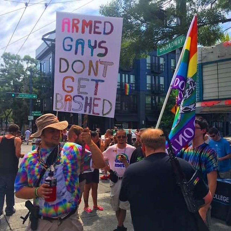 Here's What Happened When Gay, Libertarian Open-Carry Advocates Strapped on Their Guns and Attended a Seattle Pride Event