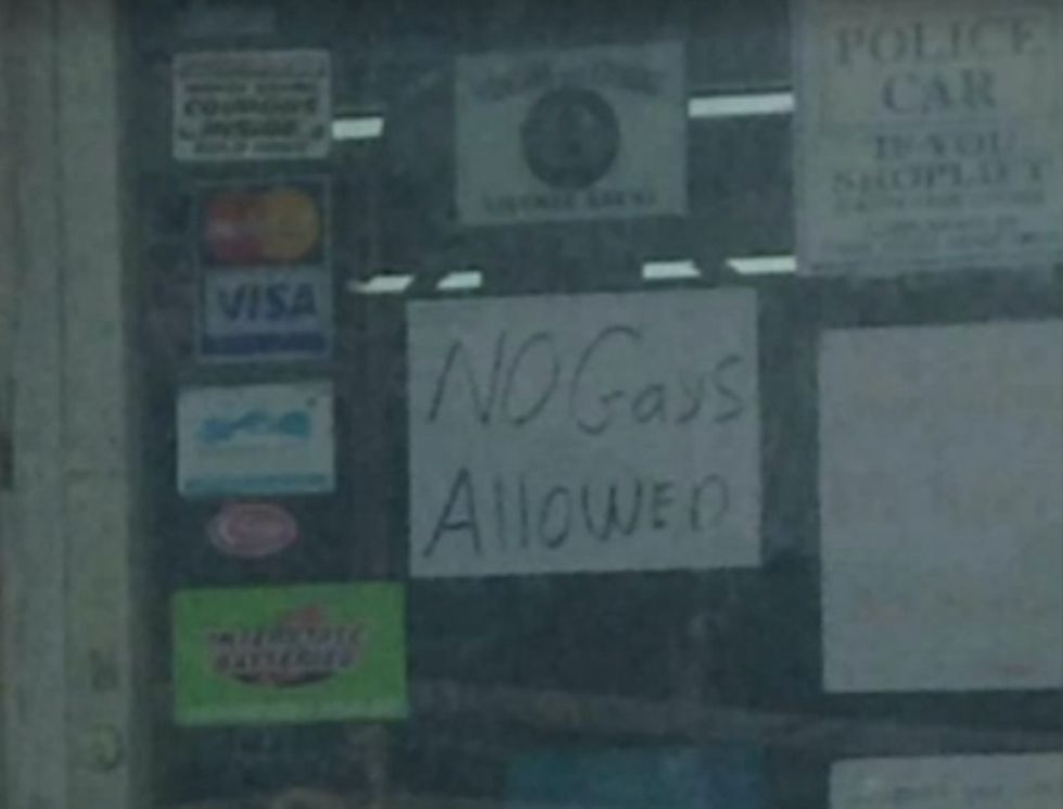 Christian Hardware Store Owner Posts 'No Gays Allowed' Sign, Then Replaces It With This One After Receiving Threats