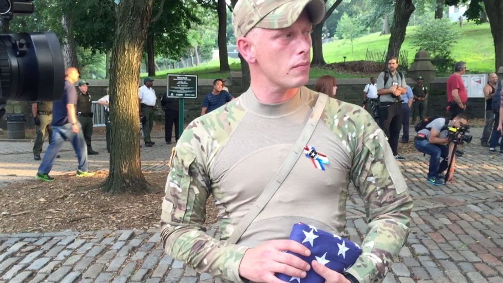 When the Smoke Cleared at NYC Flag Burning Event, One Veteran Remained — You Need to Hear Why