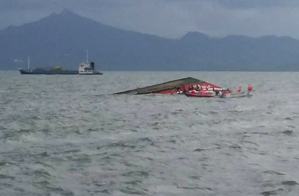 Rough Waters Capsize Ferry Carrying Close to 200 People in the Philippines