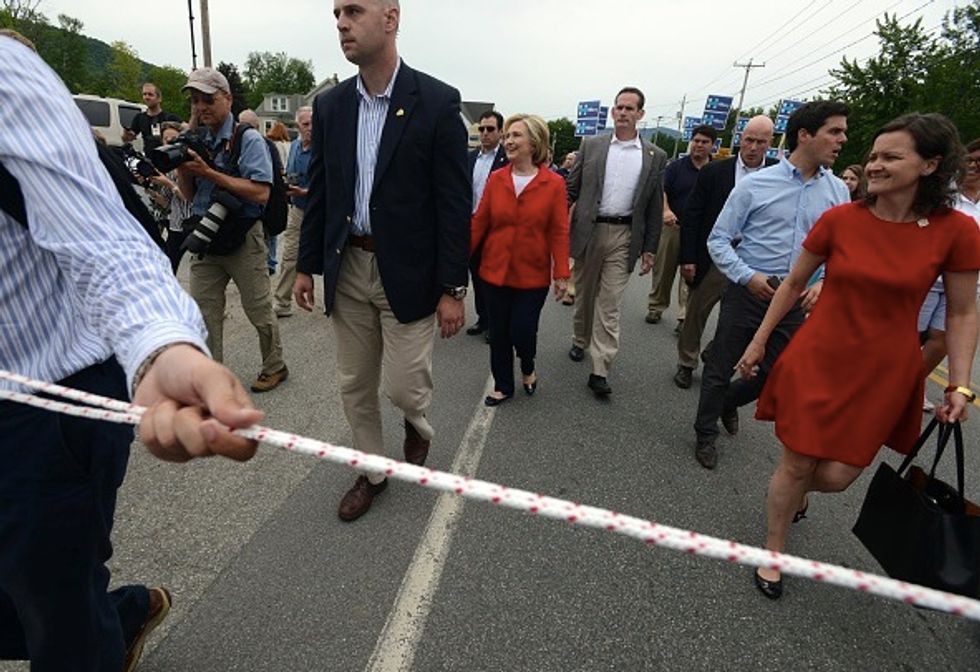 Sad Joke': Here's How Hillary Clinton Prevented the Press From Getting Too Close to Her During July 4 Parade