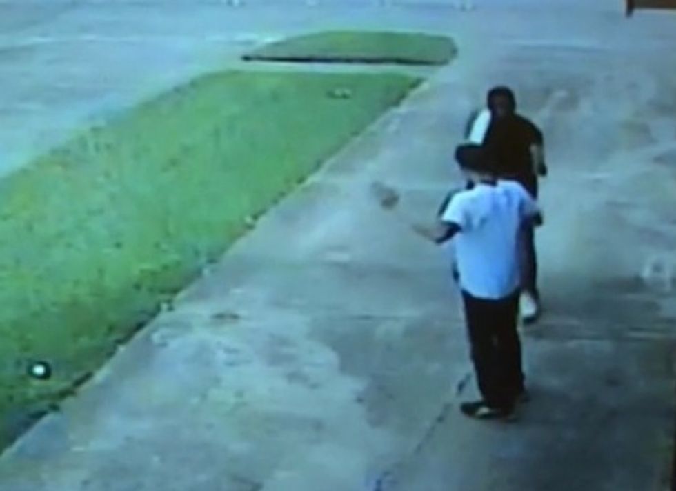 Homeowner Doesn't Go Down Without a Fight When a Gunman Came at Him From the Sidewalk