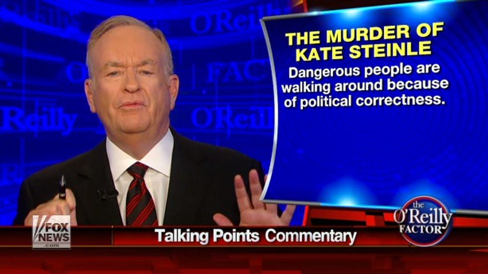 O'Reilly Goes Off on Officials Over Killing of SF Woman: 'The Whole Thing Is Absolutely Disgusting