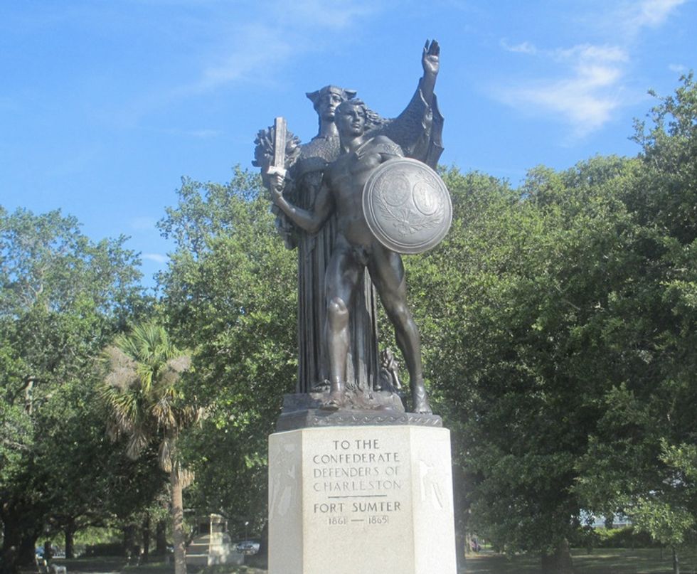 Charleston Confederate Monument Vandalized Again — This Time With Obama Quote
