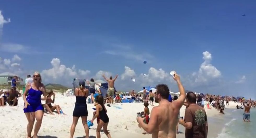 The Hazard of Being a Beachgoer Near a Military Base — Watch