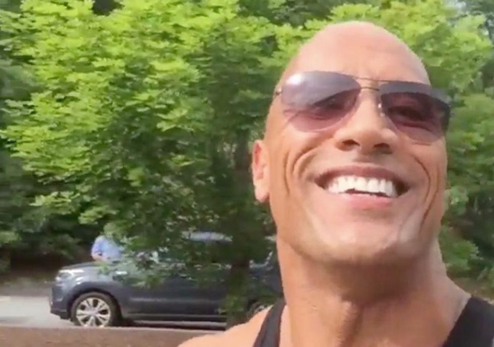 Actor 'The Rock' Posts Graphic Picture of Dislocated Finger — There's Just One Catch