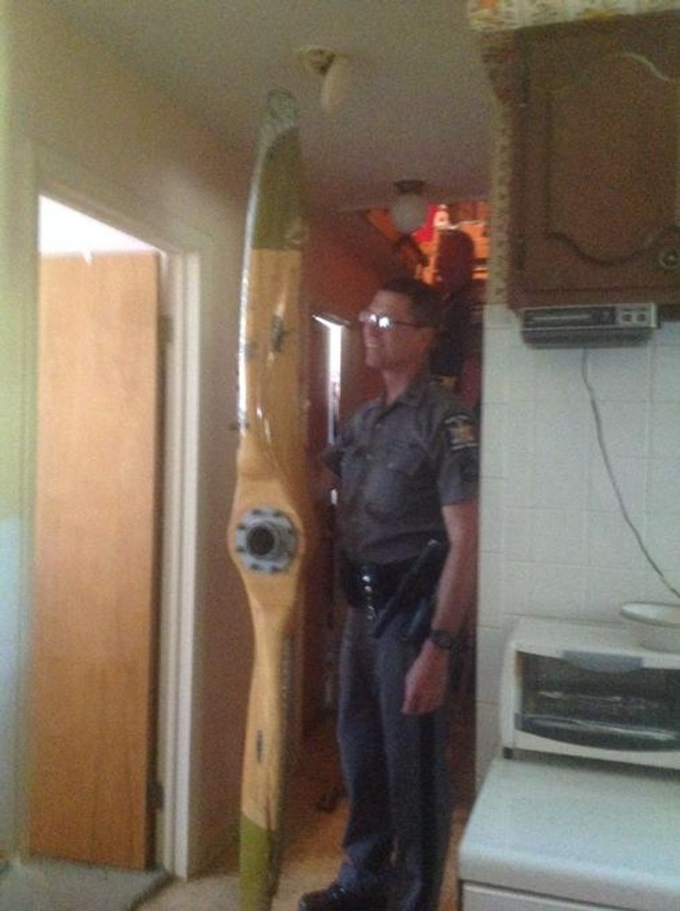 Propeller Slices Through Roof After Flying Off Single Engine Plane in Midair