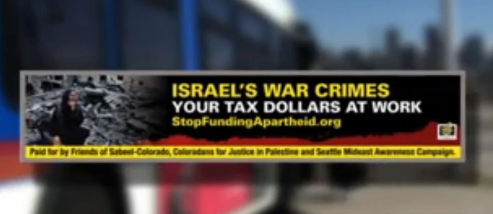 See the Anti-Israel Ads Denver Public Transit Approved That Have It Facing Charges of Implementing a 'Double Standard