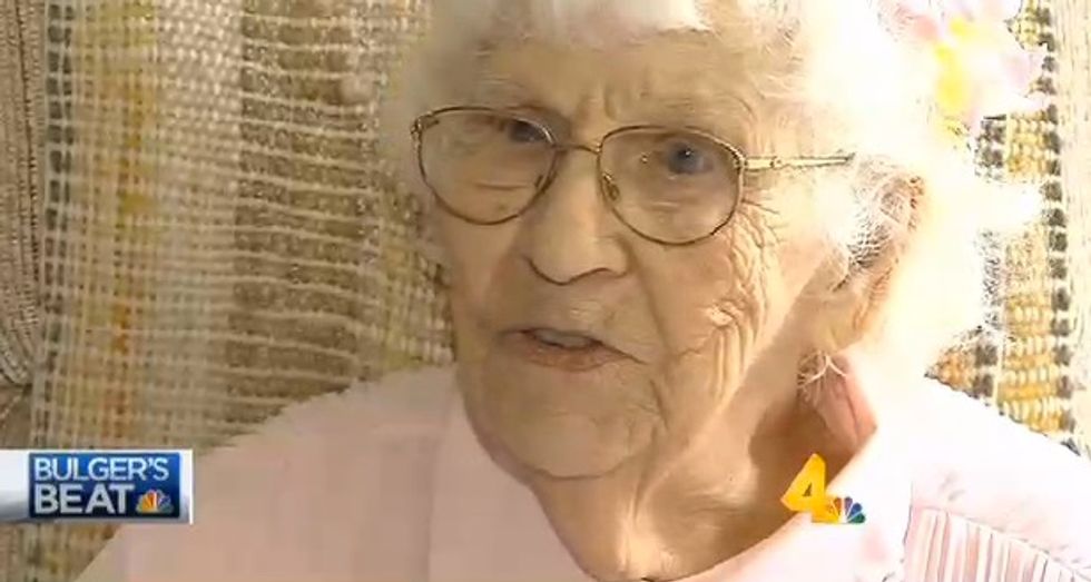 94-Year-Old Woman Purchases Five-Seconds of Commercial Time to Air Three-Word Message on TV