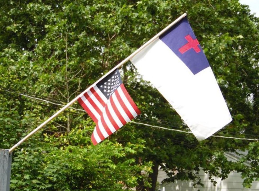 After Gay Marriage Legalization, Something Controversial Is Popping Up on Church Flag Poles Across America 