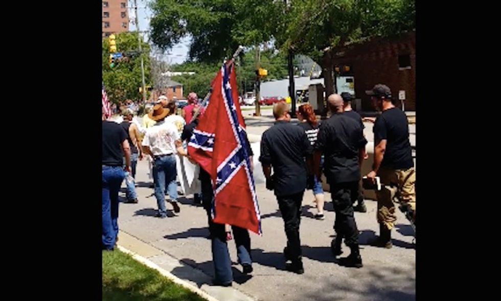 KKK March Sabotaged by a Man With an Unlikely Tool