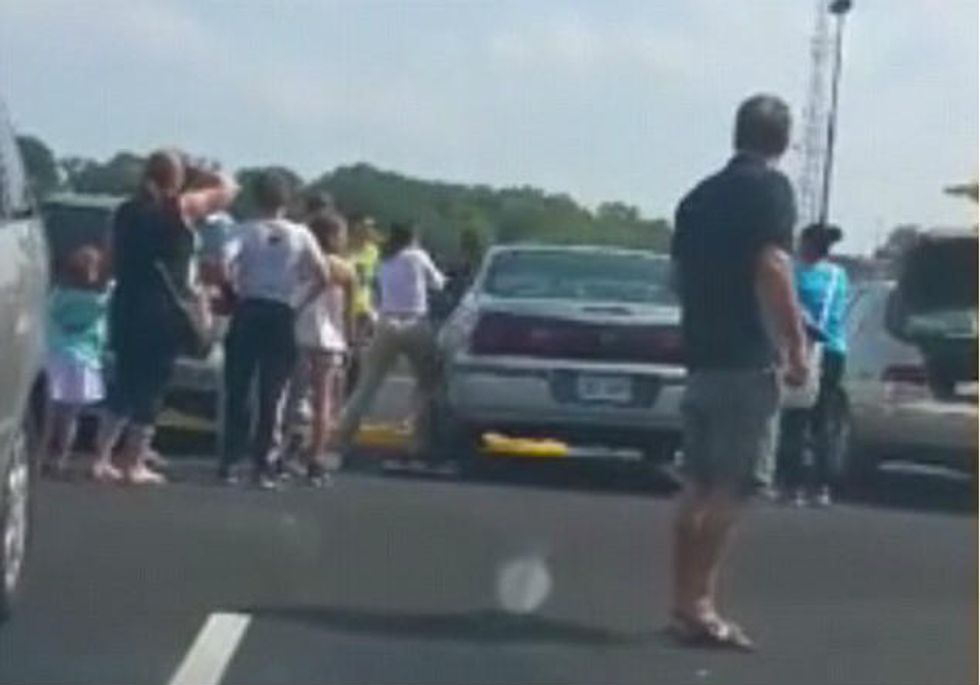 Dramatic Rescue Caught on Camera Shows Store Manager Springing Into Action After Hearing of Potentially Tragic Scene Right Outside Her Store
