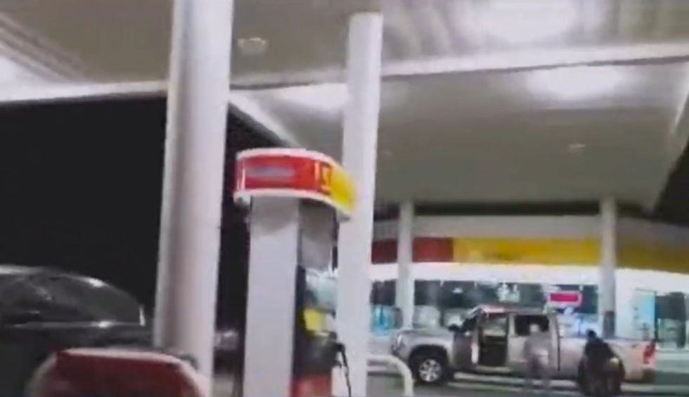 Off-Duty Texas Cop About to Pump Gas Looked Into the Station's Store and Saw Something Going on That Had Him Reaching for His Gun