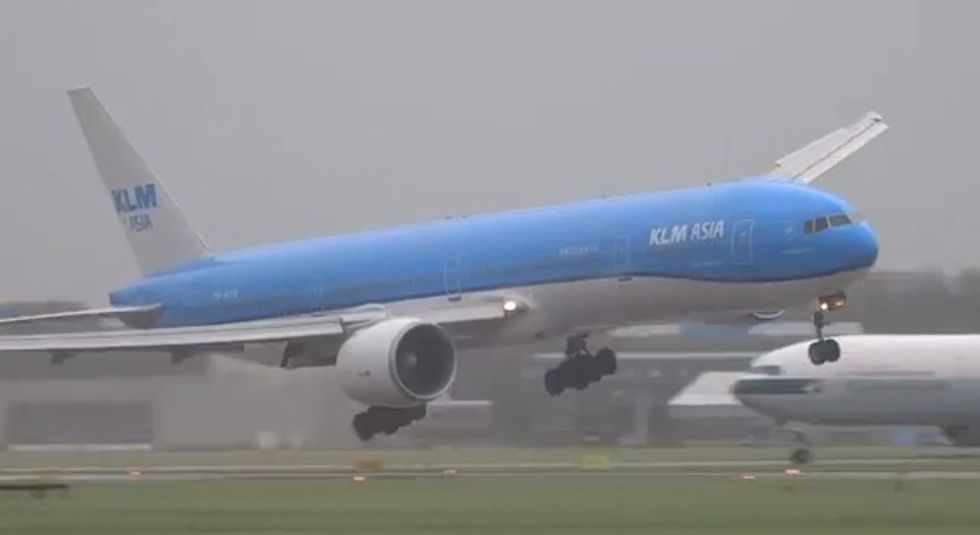 Watch This Jet Land in a 75 MPH Wind Storm and We Bet You’ll Be Gripping Your Seat Like the People on the Plane