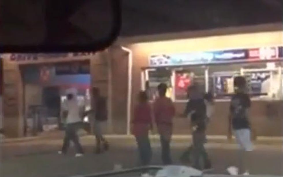 Wild Robbery Involving Dozens of Teens Caught on Camera