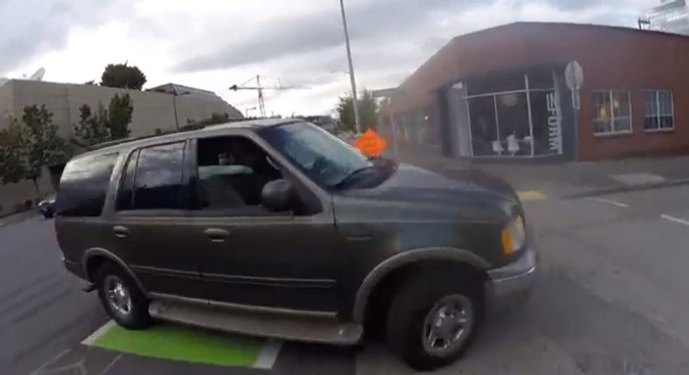 Cyclist’s Helmetcam Captures Hit-and-Run, Shows What It Looks Like the ‘SUV Moron’ Was Holding at the Time of the Crash