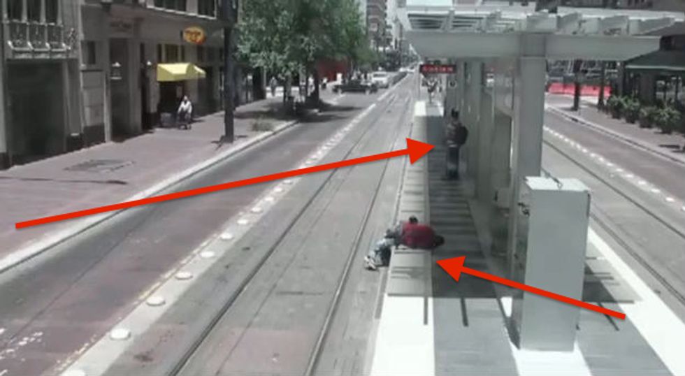 Bystander's Reaction Becomes Big Part of the Story After Man Is Nearly Hit by Train