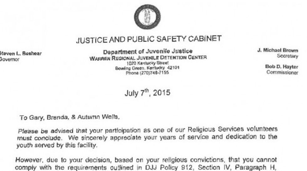 Christian Minister Reportedly Banned From Juvenile Jail After He Refused to Sign a Form Promising Not to Call Homosexuality 'Sinful
