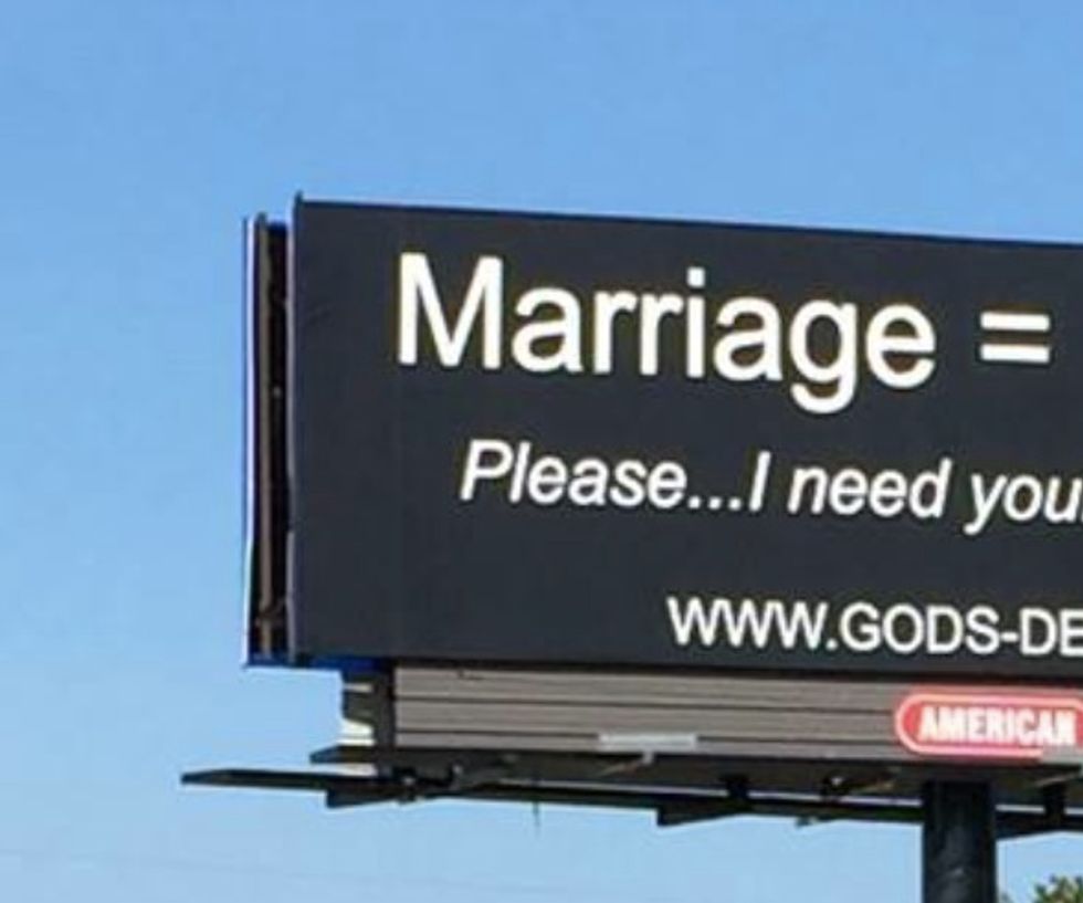 Christian Business Owners Who Will Close Wedding Chapel After Battle Over Gay Wedding Refusal Unveil Defiant Billboard Message About Marriage