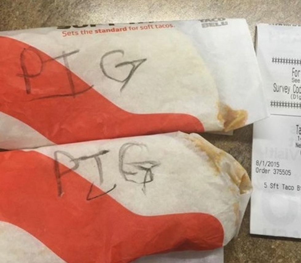 After Cop Finds Nasty Three-Letter Word Scrawled on His To-Go Order, Taco Bell Levels Some Swift Justice