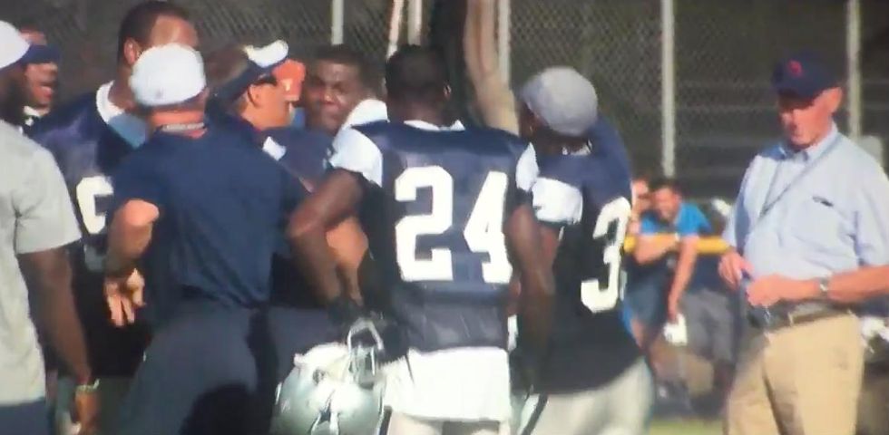 Star NFL Wide Receiver’s Violent Meltdown Against Own Teammate at Training Camp Caught on Video