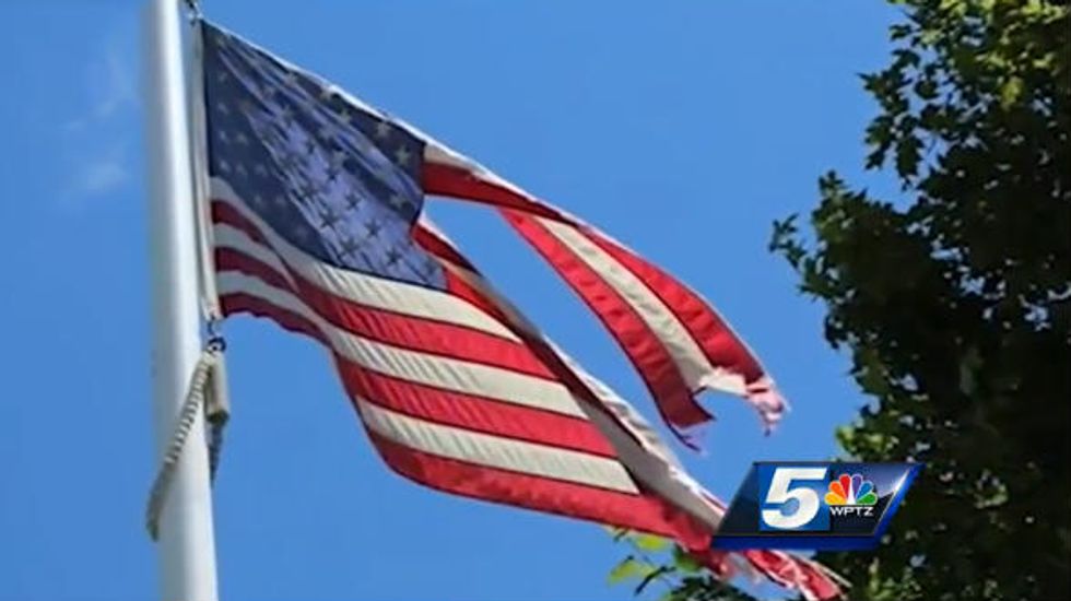 Small Town Takes Matters Into Own Hands When Residents See Shredded American Flag Flying Outside Post Office
