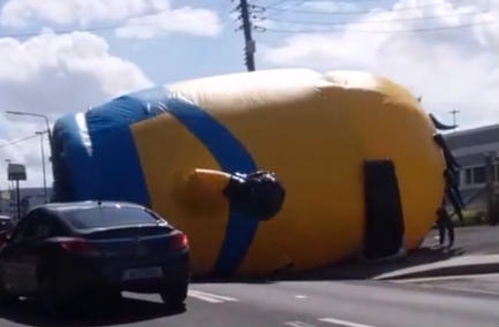 Video: Giant Inflatable Minion Terrorizes Dublin (Yes, Really)