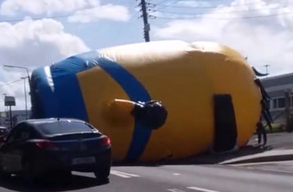 Video: Giant Inflatable Minion Terrorizes Dublin (Yes, Really)