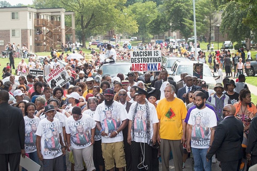 It Makes Me Sick to Think What Happened': Minutes of Silence, March Mark Anniversary of Michael Brown's Fatal Shooting in Ferguson