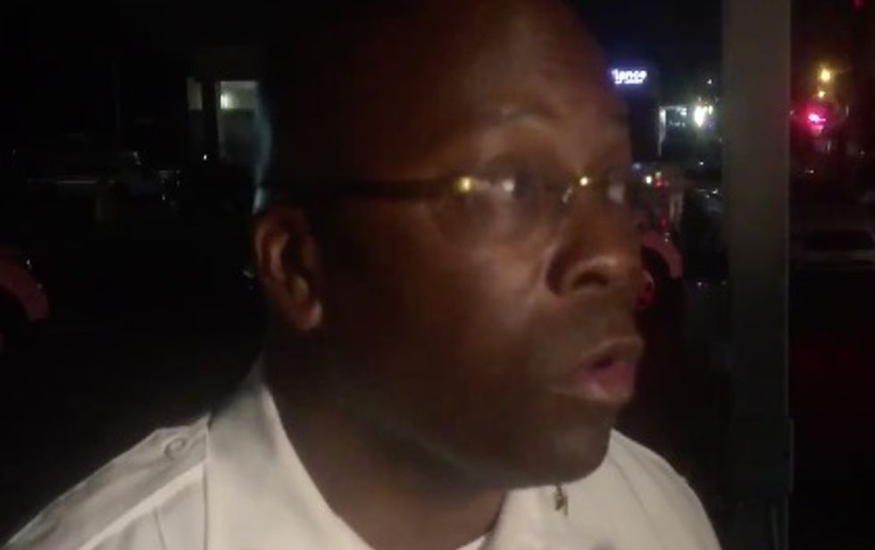 Video: Flurry of Gunfire Interrupts Interim Ferguson Police Chief’s Interview About Being ‘Patient’ With Protesters