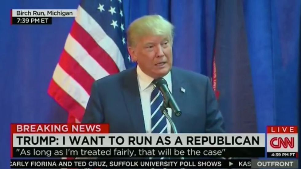 Here's What Trump Says Would Occur if Black Lives Matter Activists Tried Taking Over His Event